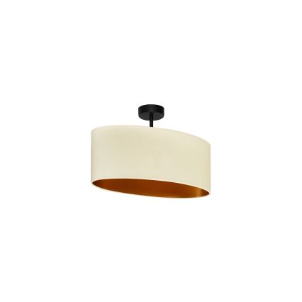 Duolla - Pinnale kinnitatav lühter OVAL VEGAN 1xE27/15W/230V kreemikas