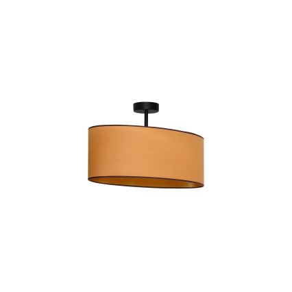 Duolla - Pinnale kinnitatav lühter OVAL VEGAN 1xE27/15W/230V pruun