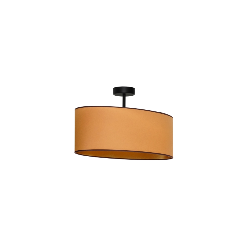 Duolla - Pinnale kinnitatav lühter OVAL VEGAN 1xE27/15W/230V pruun