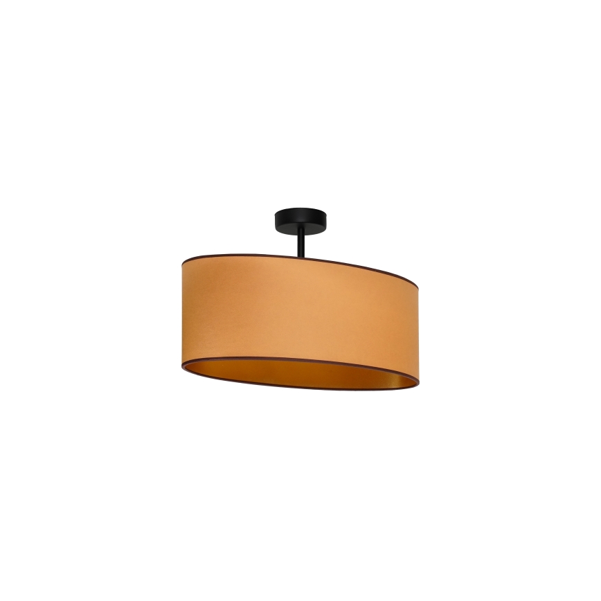 Duolla - Pinnale kinnitatav lühter OVAL VEGAN 1xE27/15W/230V pruun
