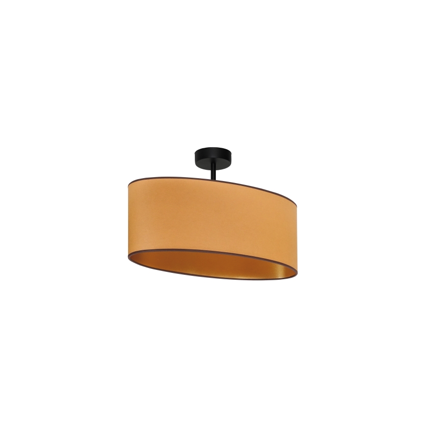 Duolla - Pinnale kinnitatav lühter OVAL VEGAN 1xE27/15W/230V pruun