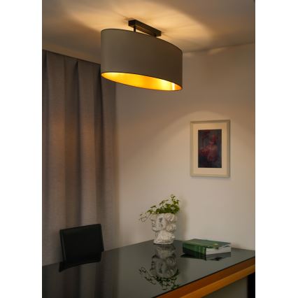 Duolla - Pinnale kinnitatav lühter OVAL VEGAN 2xE27/15W/230V beež