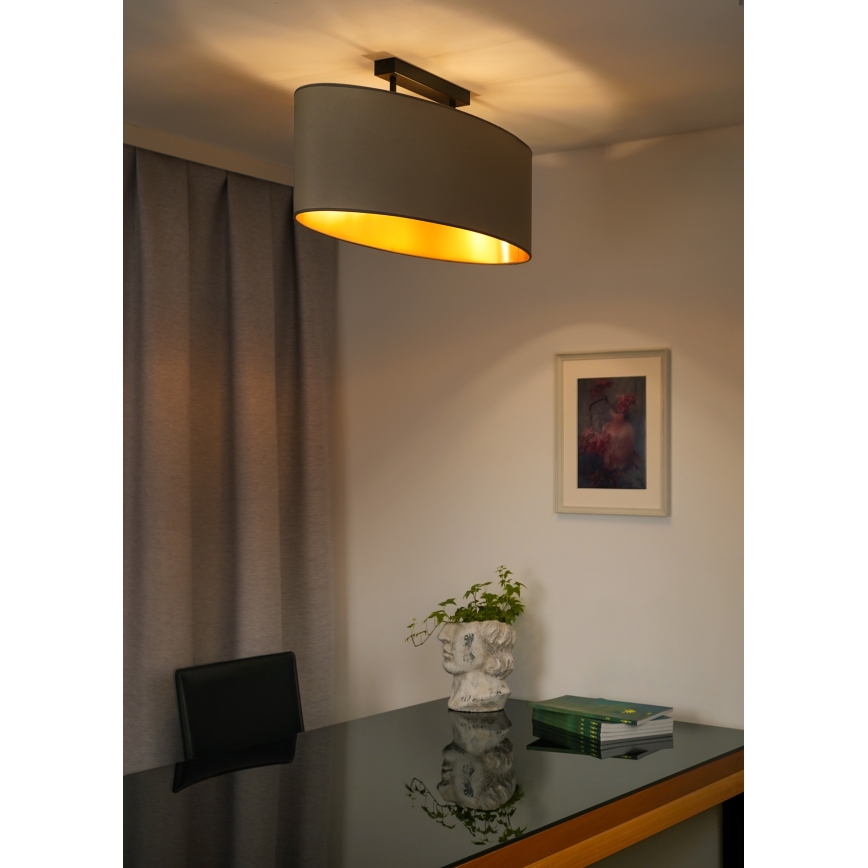 Duolla - Pinnale kinnitatav lühter OVAL VEGAN 2xE27/15W/230V beež