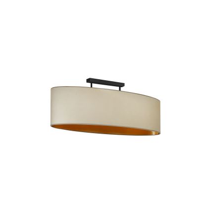 Duolla - Pinnale kinnitatav lühter OVAL VEGAN 2xE27/15W/230V beež