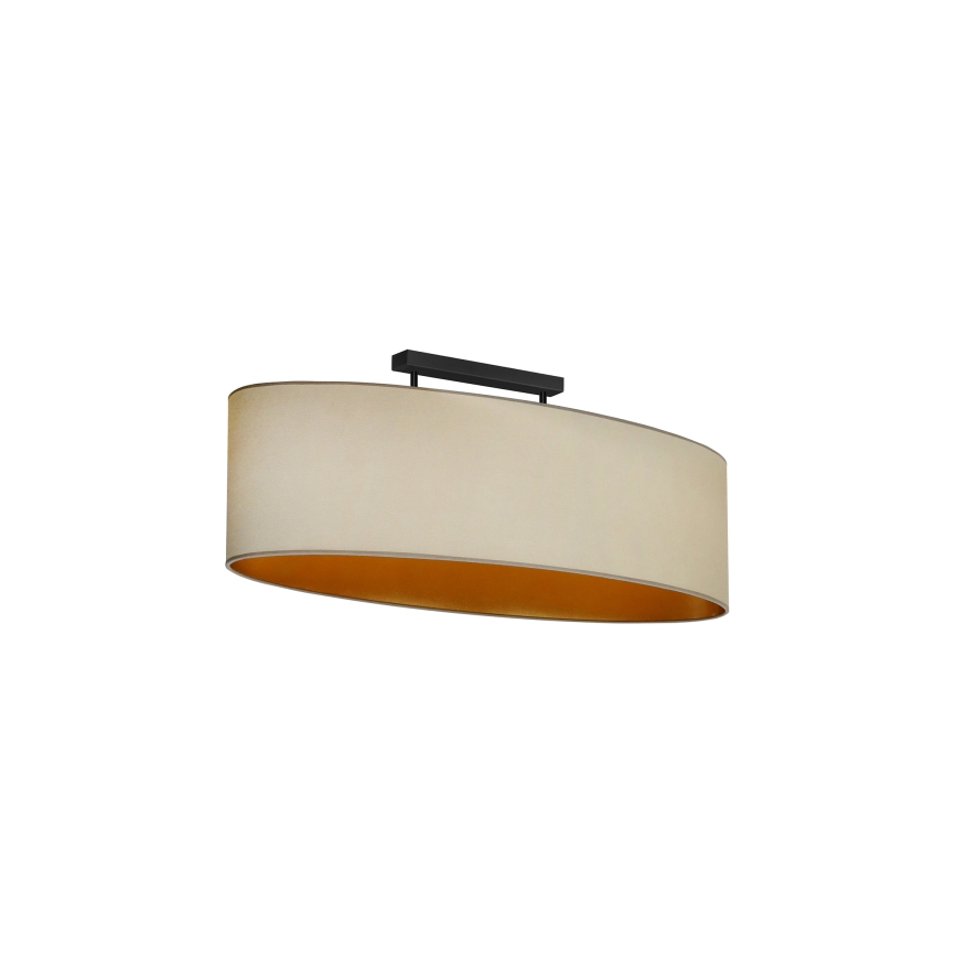 Duolla - Pinnale kinnitatav lühter OVAL VEGAN 2xE27/15W/230V beež