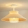 Duolla - Pinnale kinnitatav lühter RIO RATTAN 1xE27/15W/230V d. 45 cm beež/rotang