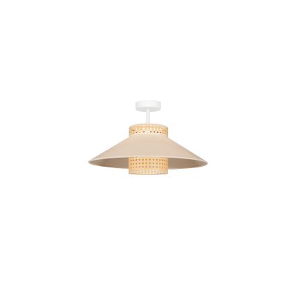 Duolla - Pinnale kinnitatav lühter RIO RATTAN 1xE27/15W/230V d. 45 cm beež/rotang