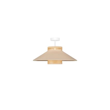 Duolla - Pinnale kinnitatav lühter RIO RATTAN 1xE27/15W/230V d. 45 cm beež/rotang