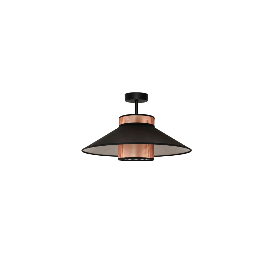 Duolla - Pinnale kinnitatav lühter RIO SHINY 1xE27/15W/230V d. 45 cm must/vask