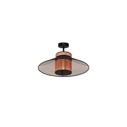 Duolla - Pinnale kinnitatav lühter RIO SHINY 1xE27/15W/230V d. 45 cm must/vask