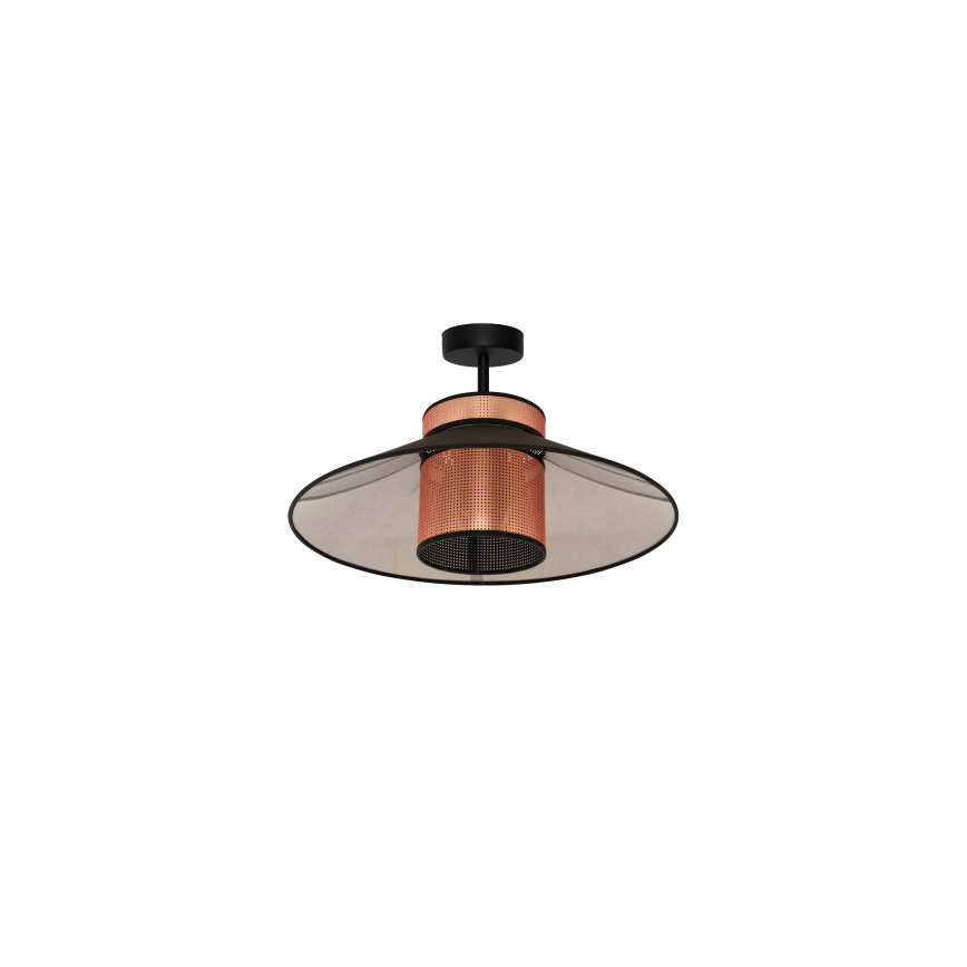Duolla - Pinnale kinnitatav lühter RIO SHINY 1xE27/15W/230V d. 45 cm must/vask