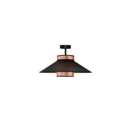 Duolla - Pinnale kinnitatav lühter RIO SHINY 1xE27/15W/230V d. 45 cm must/vask
