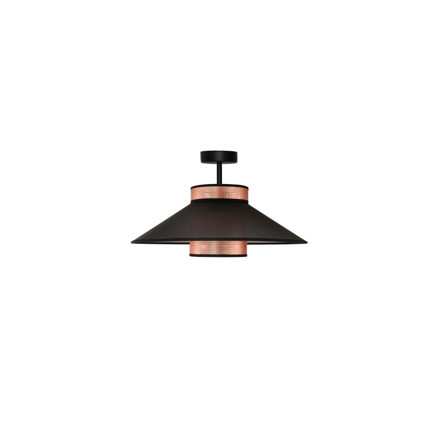 Duolla - Pinnale kinnitatav lühter RIO SHINY 1xE27/15W/230V d. 45 cm must/vask