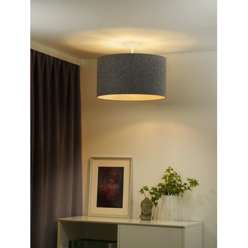Duolla - Pinnale kinnitatav lühter ROLLER ECO RECYCLING 1xE27/15W/230V d. 45 cm hall