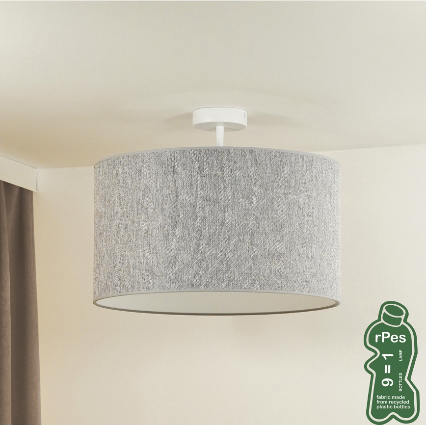 Duolla - Pinnale kinnitatav lühter ROLLER ECO RECYCLING 1xE27/15W/230V d. 45 cm hall