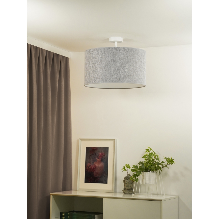 Duolla - Pinnale kinnitatav lühter ROLLER ECO RECYCLING 1xE27/15W/230V d. 45 cm hall