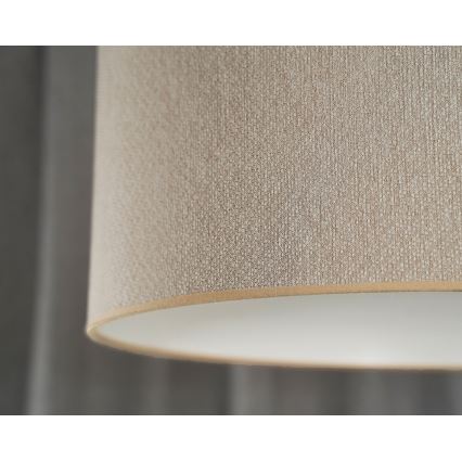 Duolla - Pinnale kinnitatav lühter ROLLER ECO RECYCLING 1xE27/15W/230V d. 45 cm kreemikas
