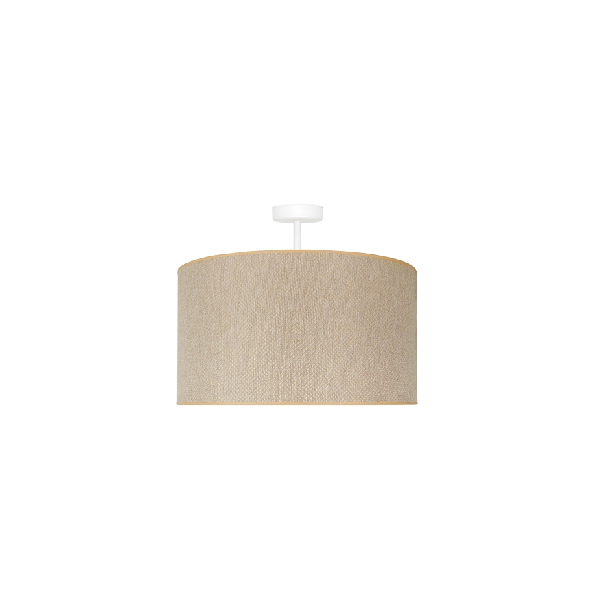 Duolla - Pinnale kinnitatav lühter ROLLER ECO RECYCLING 1xE27/15W/230V d. 45 cm kreemikas