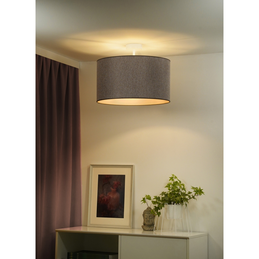 Duolla - Pinnale kinnitatav lühter ROLLER ECO RECYCLING 1xE27/15W/230V d. 45 cm pruun