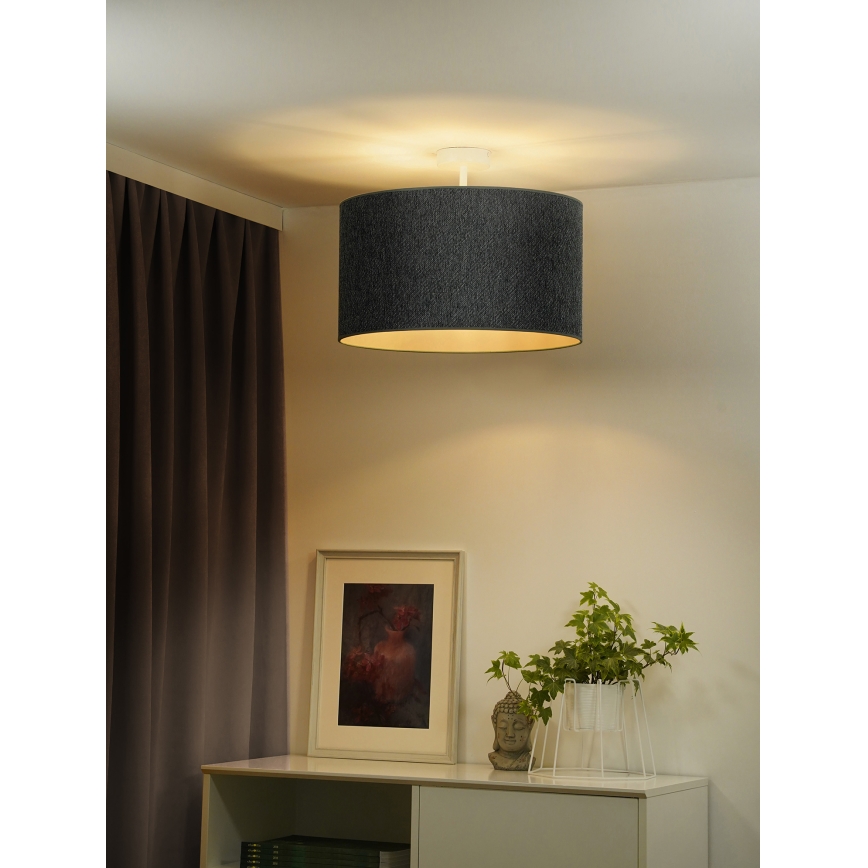 Duolla - Pinnale kinnitatav lühter ROLLER ECO RECYCLING 1xE27/15W/230V d. 45 cm roheline