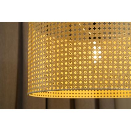 Duolla - Pinnale kinnitatav lühter ROLLER RATTAN 1xE27/15W/230V d. 45 cm beež