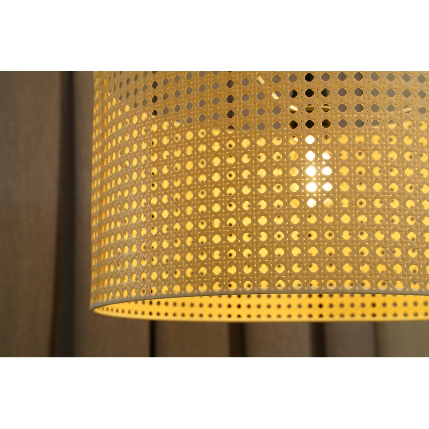 Duolla - Pinnale kinnitatav lühter ROLLER RATTAN 1xE27/15W/230V d. 45 cm beež
