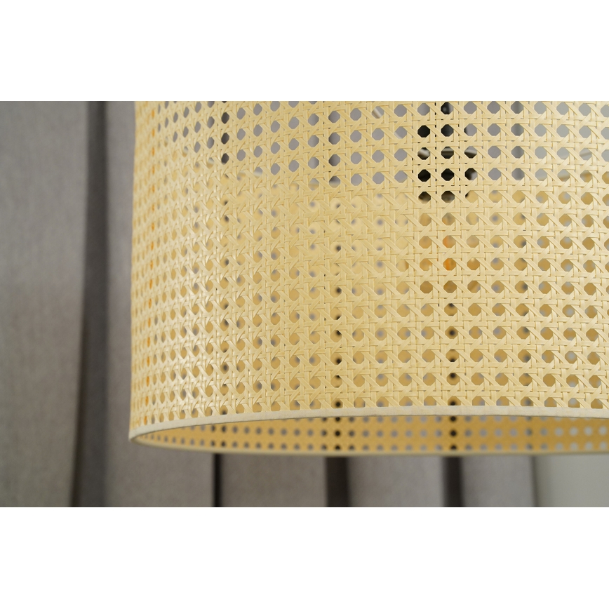 Duolla - Pinnale kinnitatav lühter ROLLER RATTAN 1xE27/15W/230V d. 45 cm beež