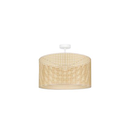 Duolla - Pinnale kinnitatav lühter ROLLER RATTAN 1xE27/15W/230V d. 45 cm beež