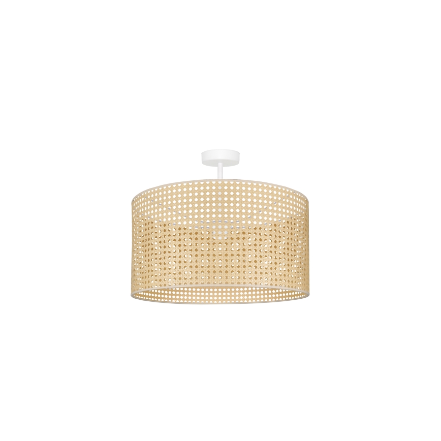 Duolla - Pinnale kinnitatav lühter ROLLER RATTAN 1xE27/15W/230V d. 45 cm beež