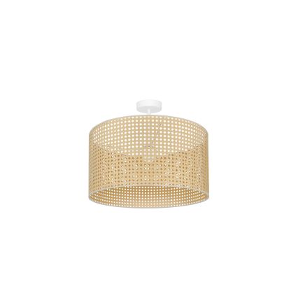 Duolla - Pinnale kinnitatav lühter ROLLER RATTAN 1xE27/15W/230V d. 45 cm beež