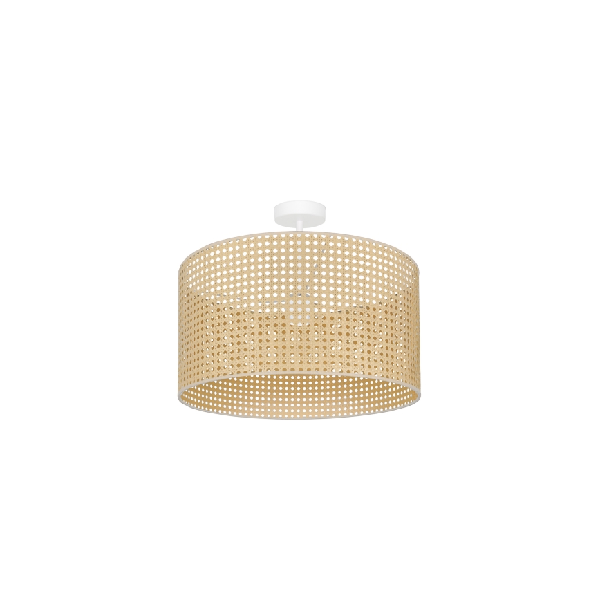 Duolla - Pinnale kinnitatav lühter ROLLER RATTAN 1xE27/15W/230V d. 45 cm beež