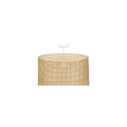 Duolla - Pinnale kinnitatav lühter ROLLER RATTAN 1xE27/15W/230V d. 45 cm beež