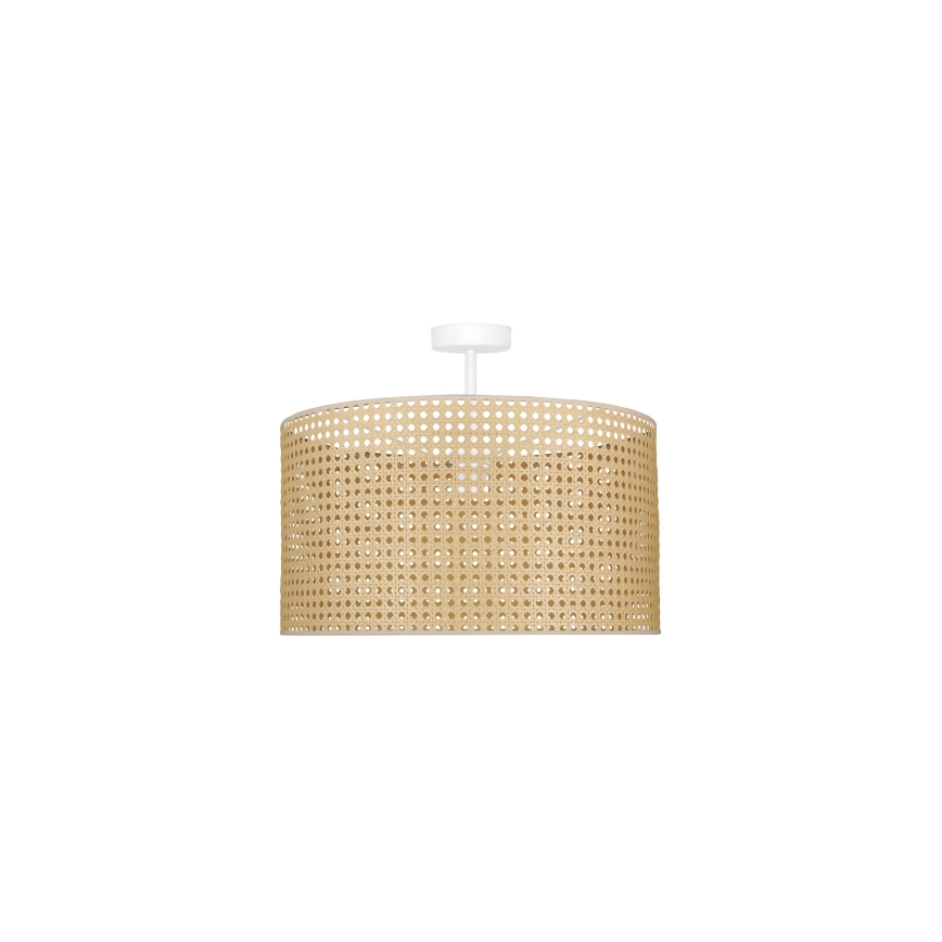 Duolla - Pinnale kinnitatav lühter ROLLER RATTAN 1xE27/15W/230V d. 45 cm beež