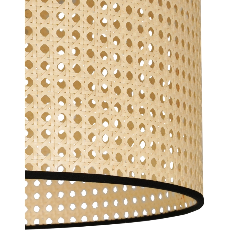 Duolla - Pinnale kinnitatav lühter ROLLER RATTAN 1xE27/15W/230V d. 45 cm beež/must