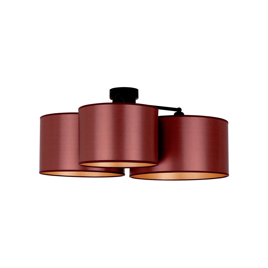 Duolla - Pinnale kinnitatav lühter ROLLER TRIO SHINY 3xE27/15W/230V vask/kuldne