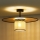 Duolla - Pinnale kinnitatav lühter TOKYO RATTAN 1xE27/15W/230V d. 50 cm kuldne/rotang