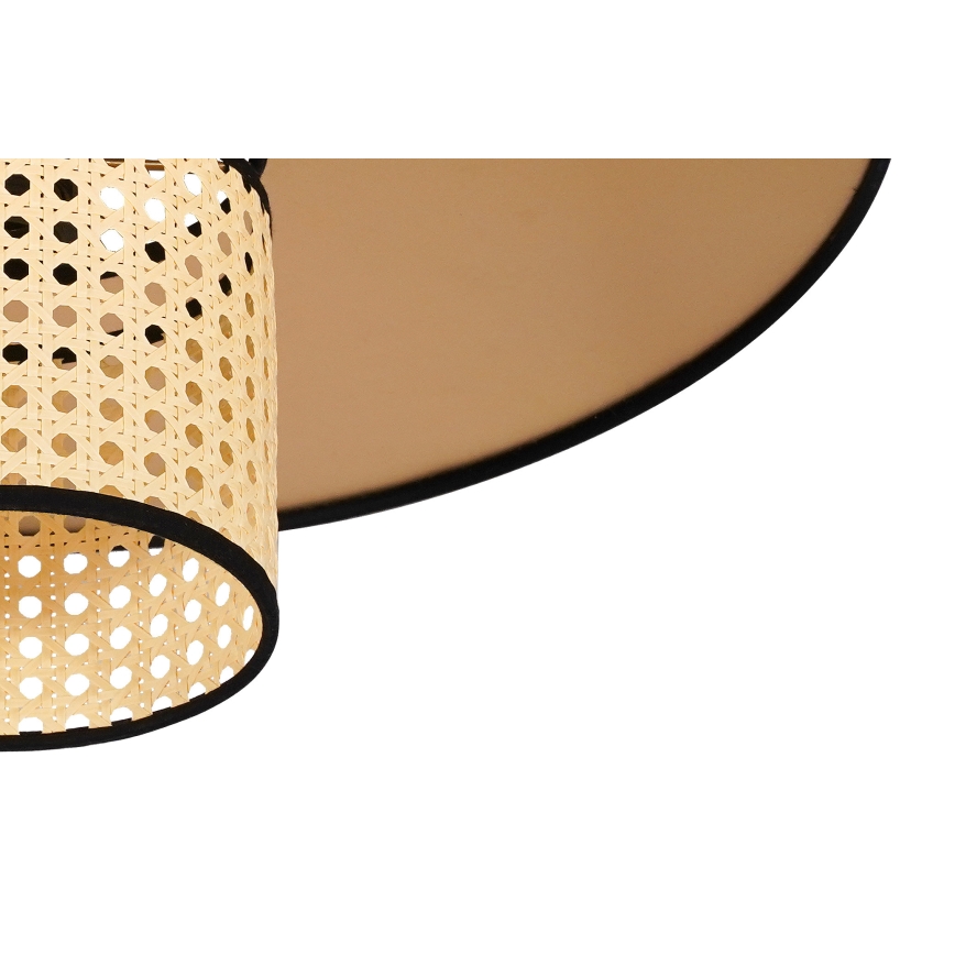 Duolla - Pinnale kinnitatav lühter TOKYO RATTAN 1xE27/15W/230V d. 50 cm kuldne/rotang