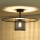 Duolla - Pinnale kinnitatav lühter TOKYO RATTAN 1xE27/15W/230V d. 50 cm must/hõbedane