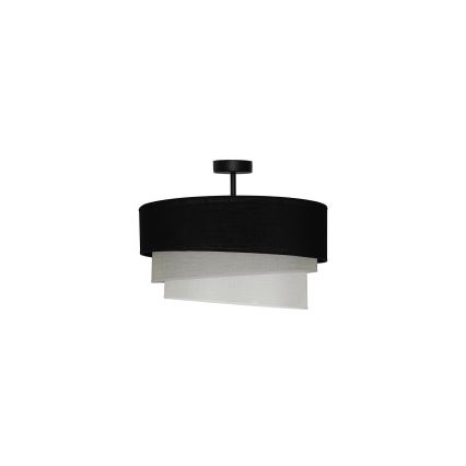 Duolla - Pinnale kinnitatav lühter TRIO 1xE27/15W/230V d. 45 cm must/hall/valge