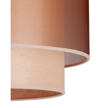 Duolla - Pinnale kinnitatav lühter WOOD BOHO 1xE27/15W/230V d. 45 cm vask/beež