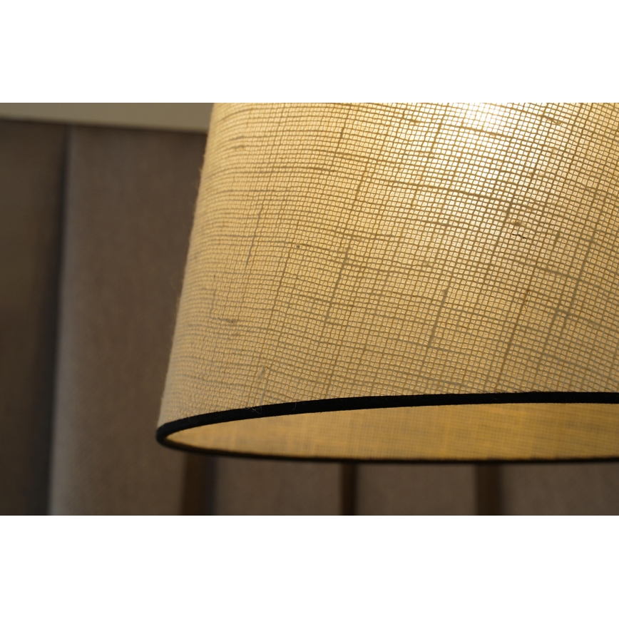 Duolla - Pinnale kinnitatav lühter YUTE 1xE27/15W/230V d. 38 cm hall/must