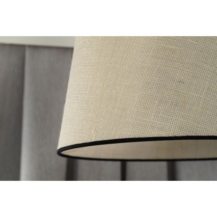 Duolla - Pinnale kinnitatav lühter YUTE 1xE27/15W/230V d. 38 cm hall/must