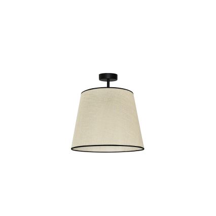 Duolla - Pinnale kinnitatav lühter YUTE 1xE27/15W/230V d. 38 cm hall/must