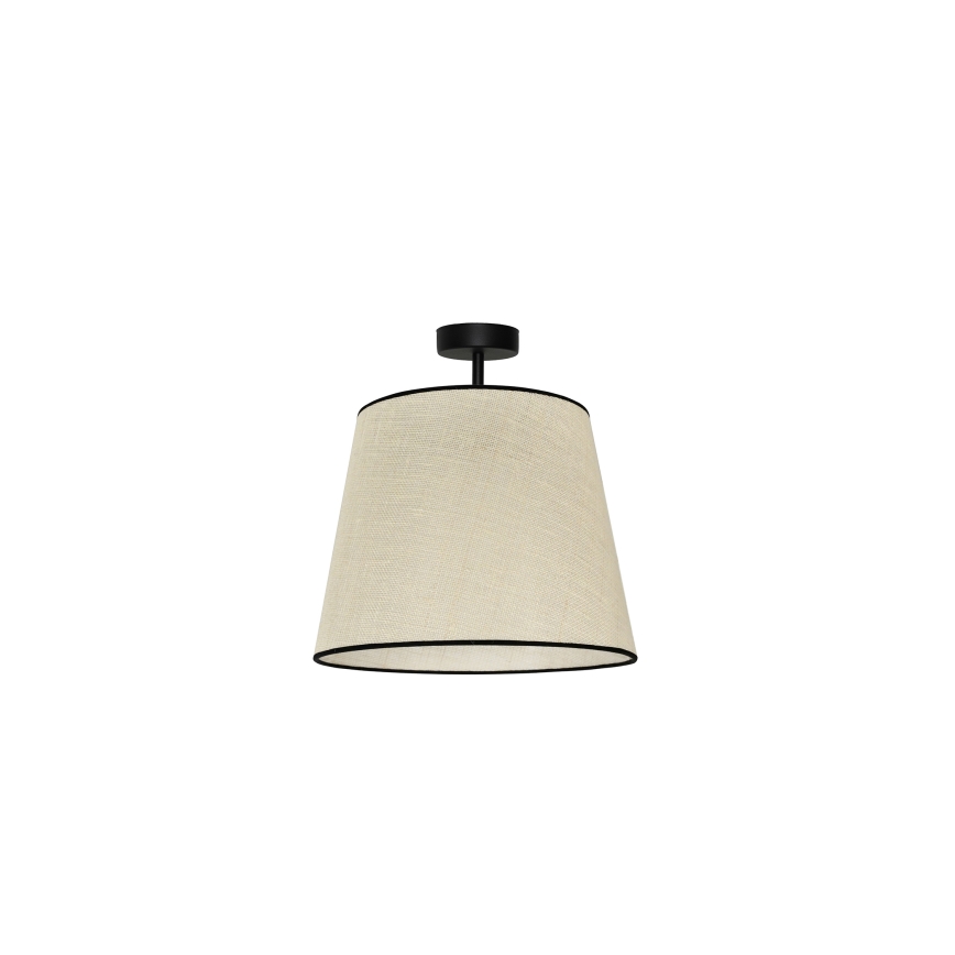 Duolla - Pinnale kinnitatav lühter YUTE 1xE27/15W/230V d. 38 cm hall/must
