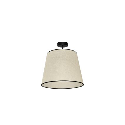 Duolla - Pinnale kinnitatav lühter YUTE 1xE27/15W/230V d. 38 cm hall/must
