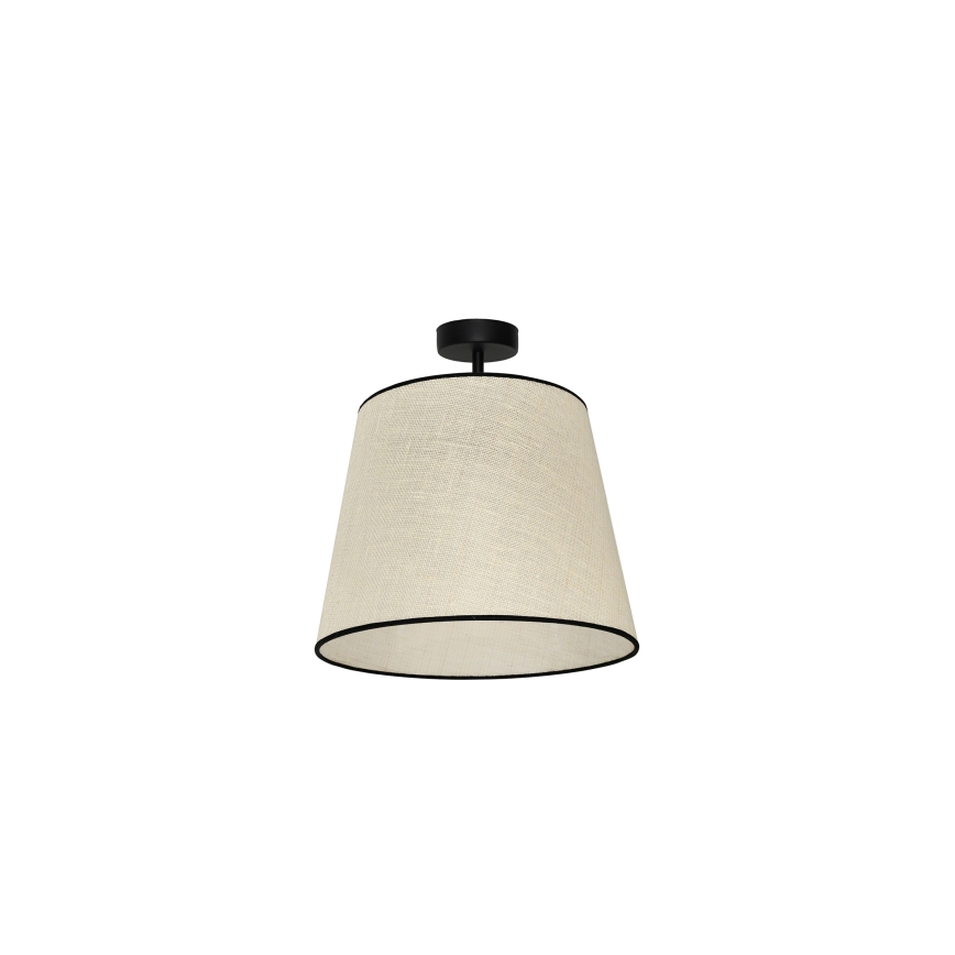 Duolla - Pinnale kinnitatav lühter YUTE 1xE27/15W/230V d. 38 cm hall/must