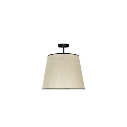 Duolla - Pinnale kinnitatav lühter YUTE 1xE27/15W/230V d. 38 cm hall/must