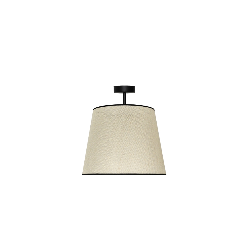 Duolla - Pinnale kinnitatav lühter YUTE 1xE27/15W/230V d. 38 cm hall/must