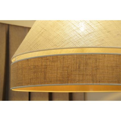Duolla - Pinnale kinnitatav lühter YUTE AVIGNON 1xE27/15W/230V d. 60 cm hall/pruun