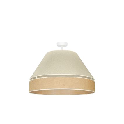 Duolla - Pinnale kinnitatav lühter YUTE AVIGNON 1xE27/15W/230V d. 60 cm hall/pruun